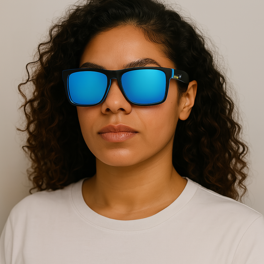 JogFit: "Sunrise" Polarized Performance Sunglasses - Ice Blue