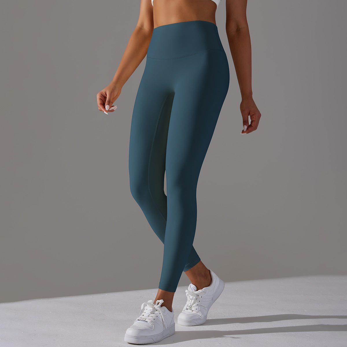 JogFit- "Finish Line" Performance Leggings - Teal