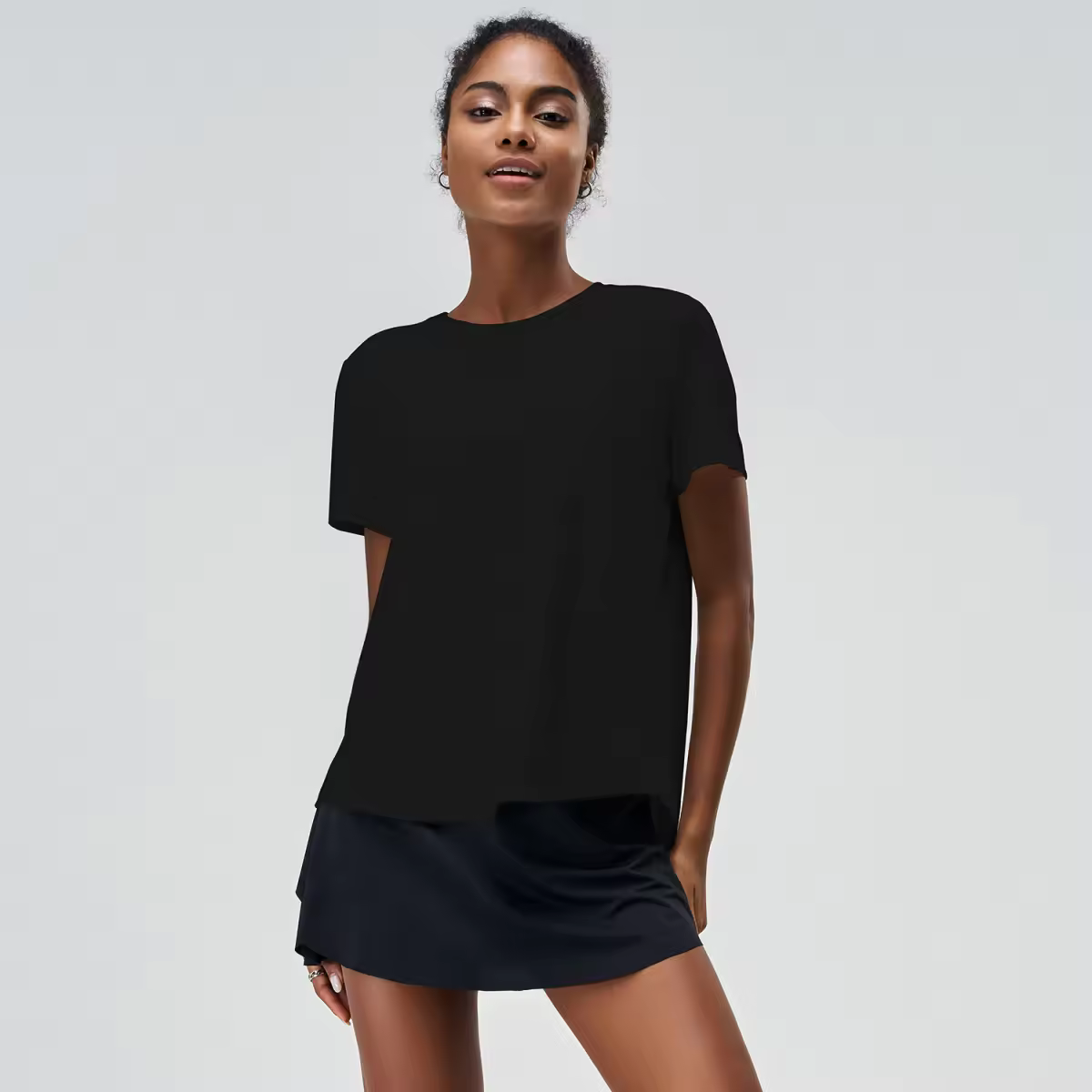 JogFit: "Cutesy" Performance Tee - Black