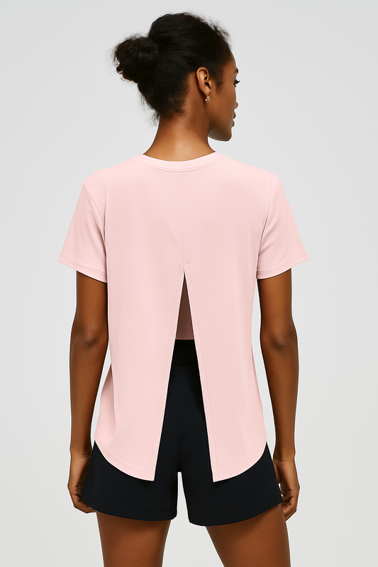 JogFit: "Cutesy" Performance Tee - Pink