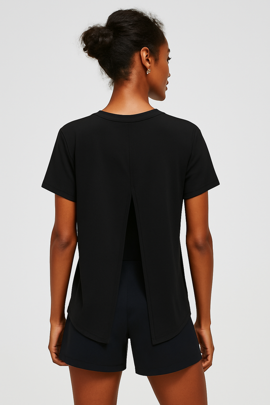 JogFit: "Cutesy" Performance Tee - Black